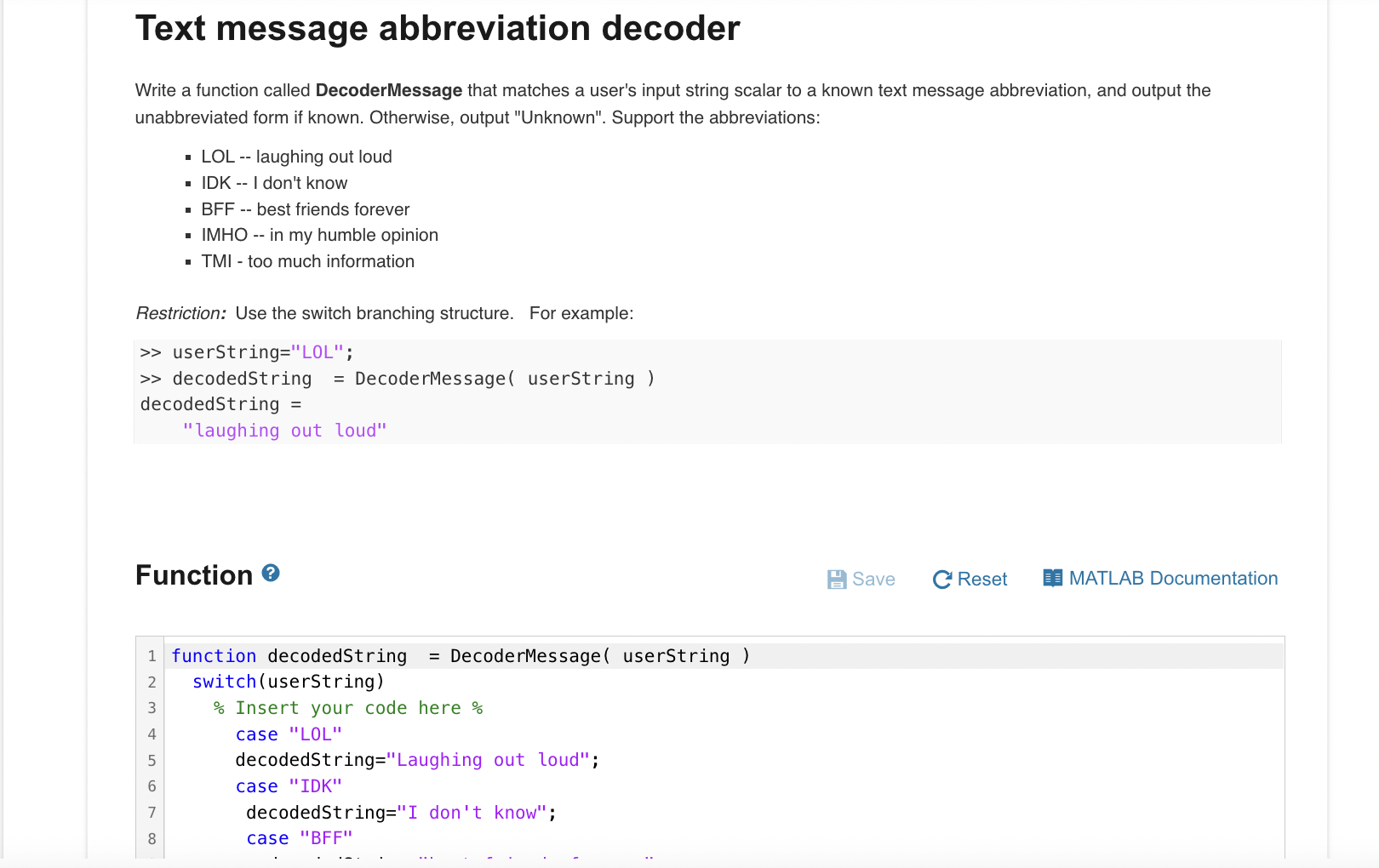 Solved text message abbreviation decoder write a function chegg