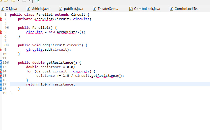Solved BELOW ARE THE ERRORS I AM GETTING IN MY CODE IN THE | Chegg.com