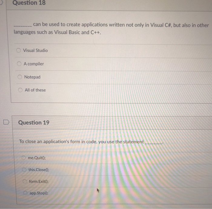 Solved Question 2 Programming languages have.that perform | Chegg.com