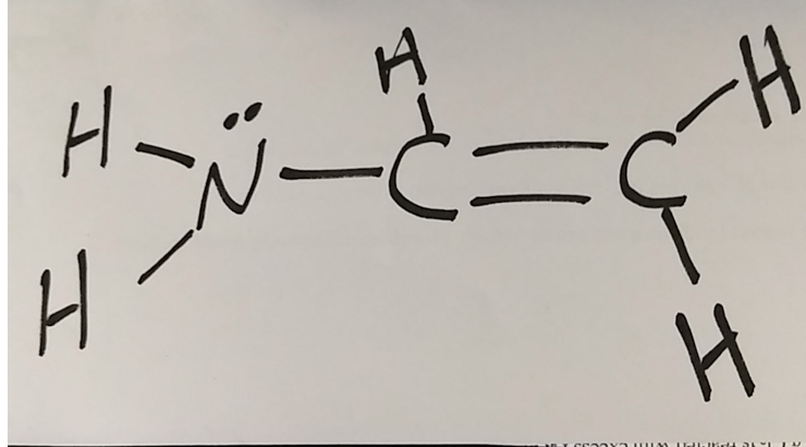 Solved 45. Consider the following molecule: H2NCH=CH2. How | Chegg.com