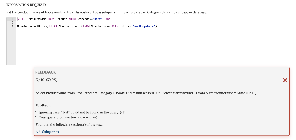 Solved 1 Formulate a single SQL query to produce the | Chegg.com