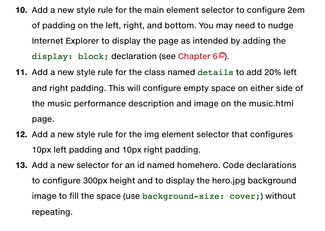 4. Create a new Music page, as shown in Figure 4.500. | Chegg.com