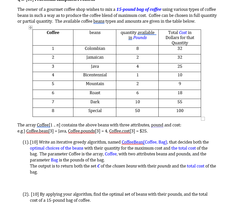 Solved Make the algorithm and apply it and use python 3 to | Chegg.com