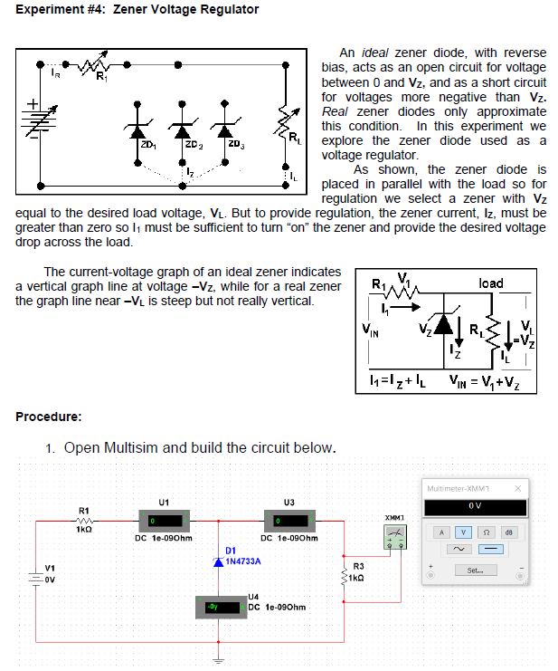 Solved Answer 2, 3, and Conclusion on the experiment Zener