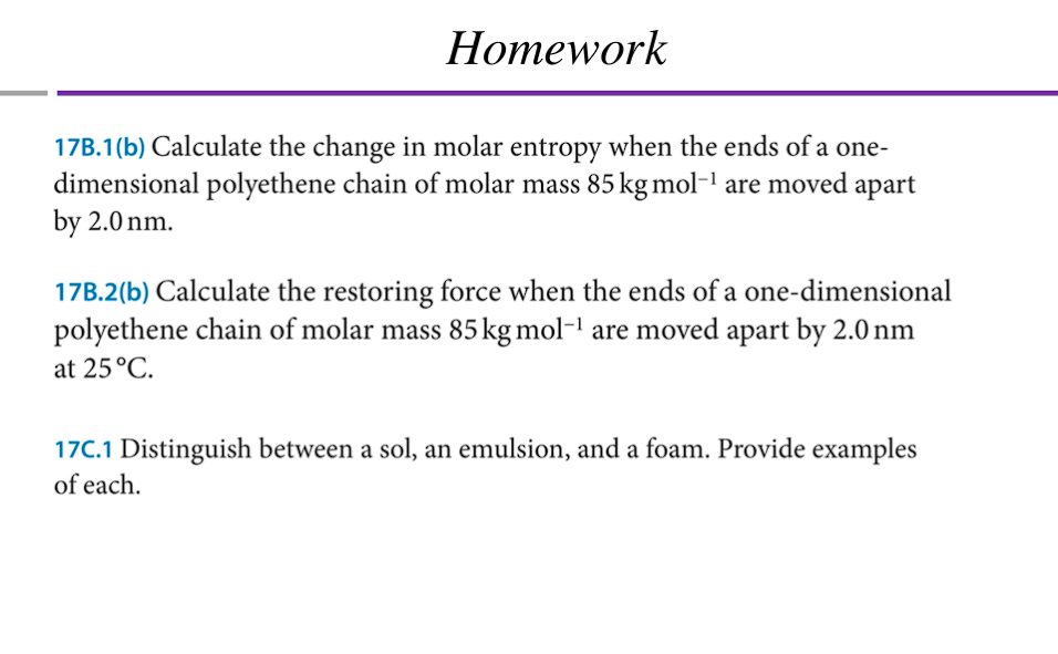 Solved 17B.1 (b) Calculate the change in molar entropy when | Chegg.com