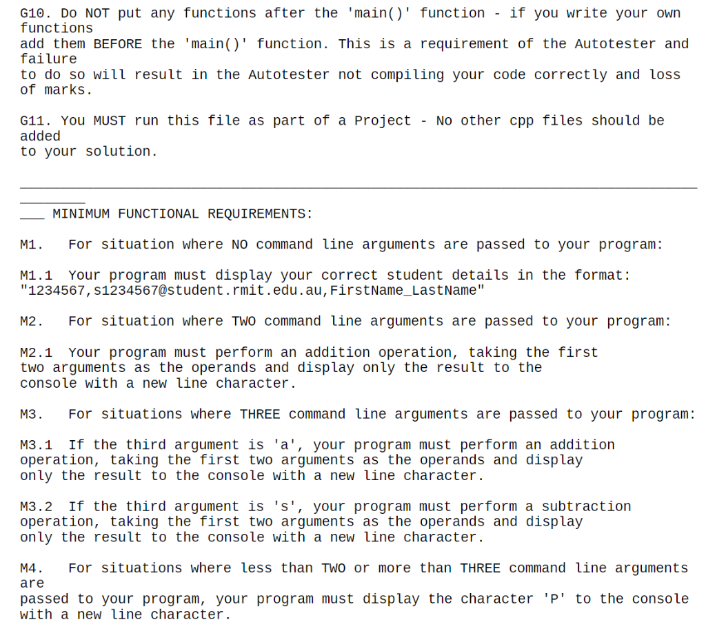 At the MINIMUM FUNCTIONAL REQUIREMENTS level, your | Chegg.com