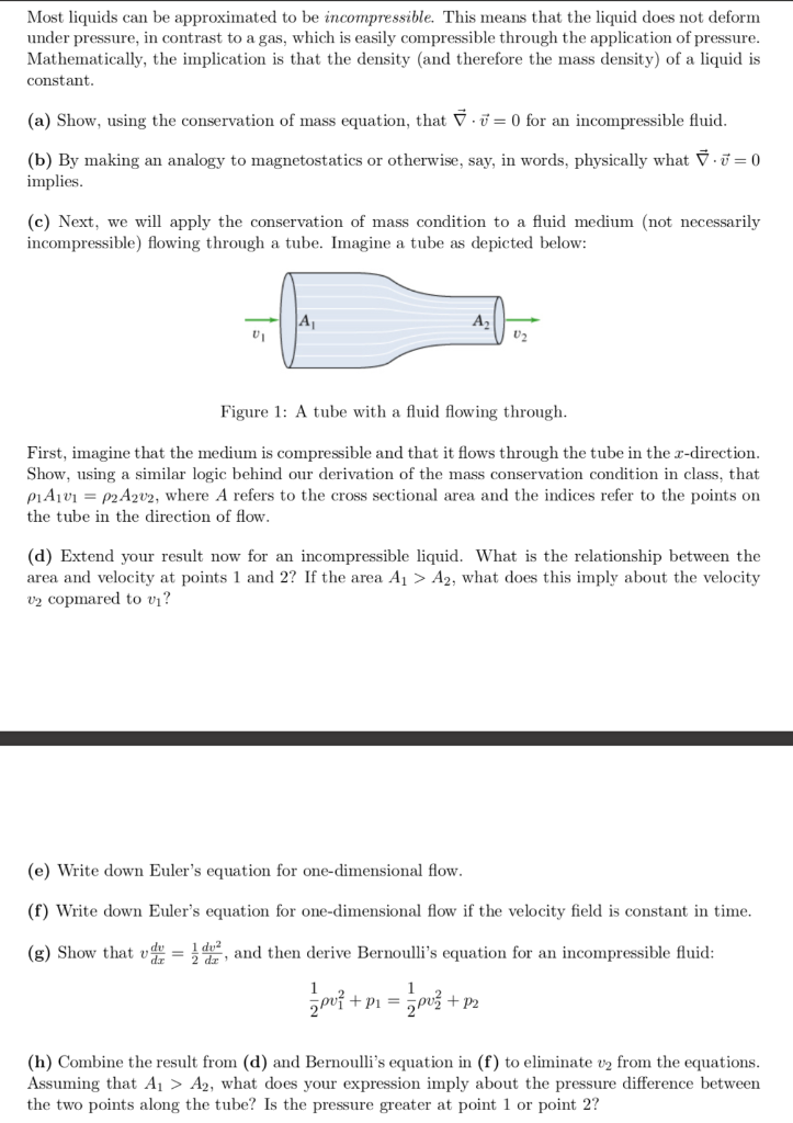 Solved Most Liquids Can Be Approximated To Be Chegg Com   Php6ko9UG