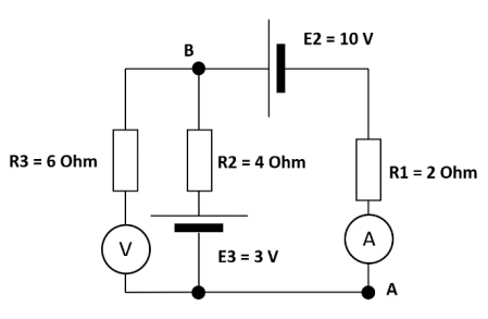 Solved 3. Find all currents, voltage between points A and B | Chegg.com