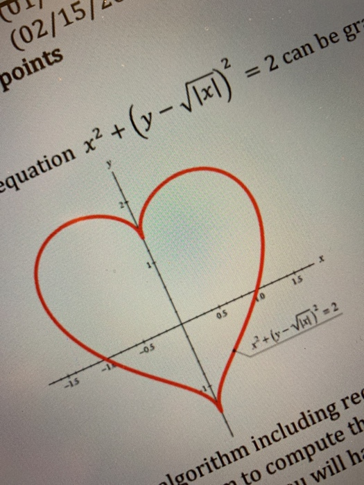 Solved Write a java program to find the area of heart | Chegg.com