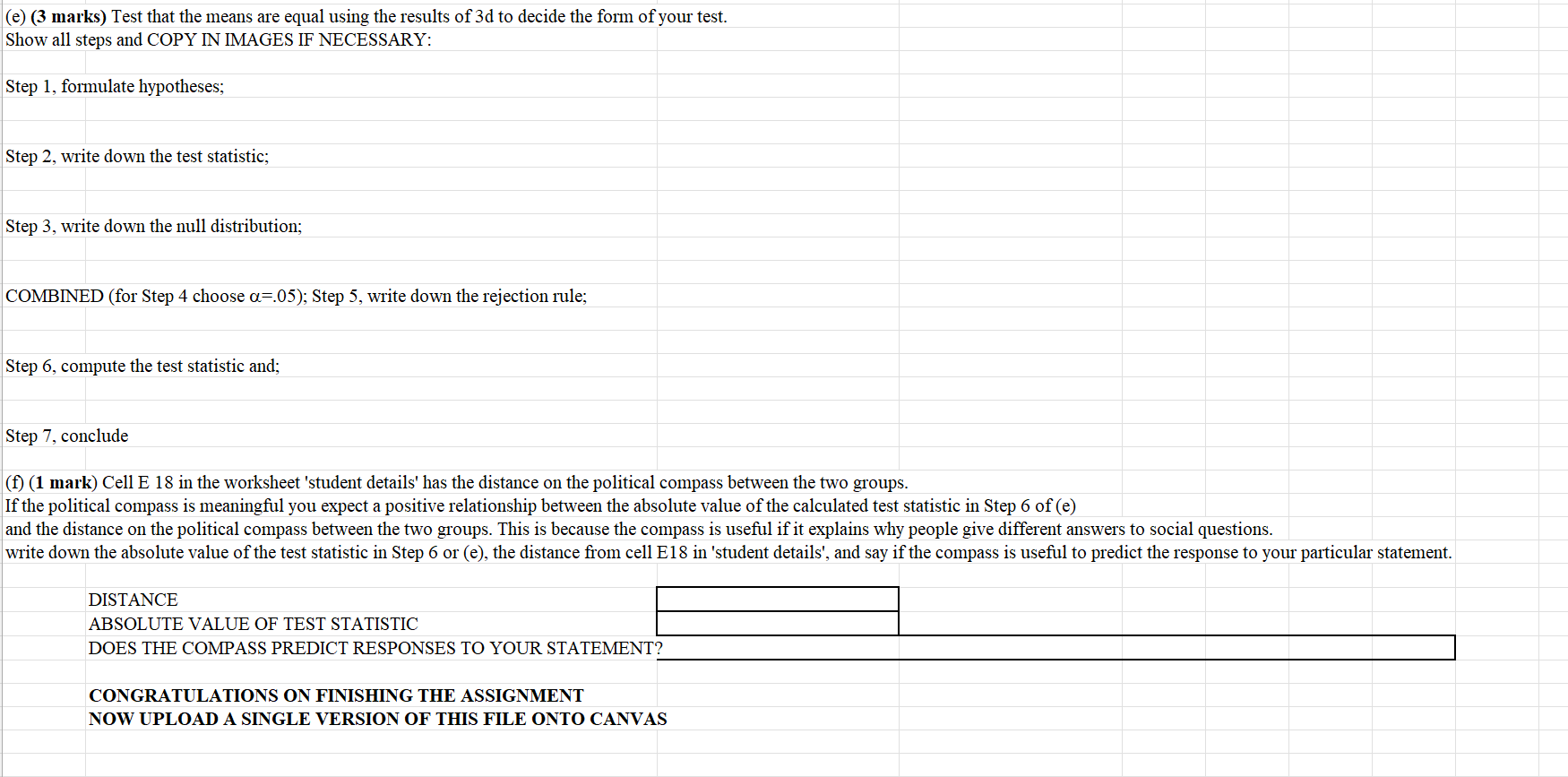 Solved Step 3, write down the null distribution; the | Chegg.com