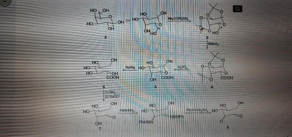 Solved A synthesis of ascorbic acid (vitamin C, 1) starting | Chegg.com