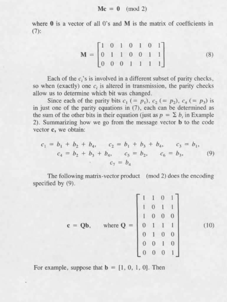 Solved Assume that at most one error occurred in | Chegg.com