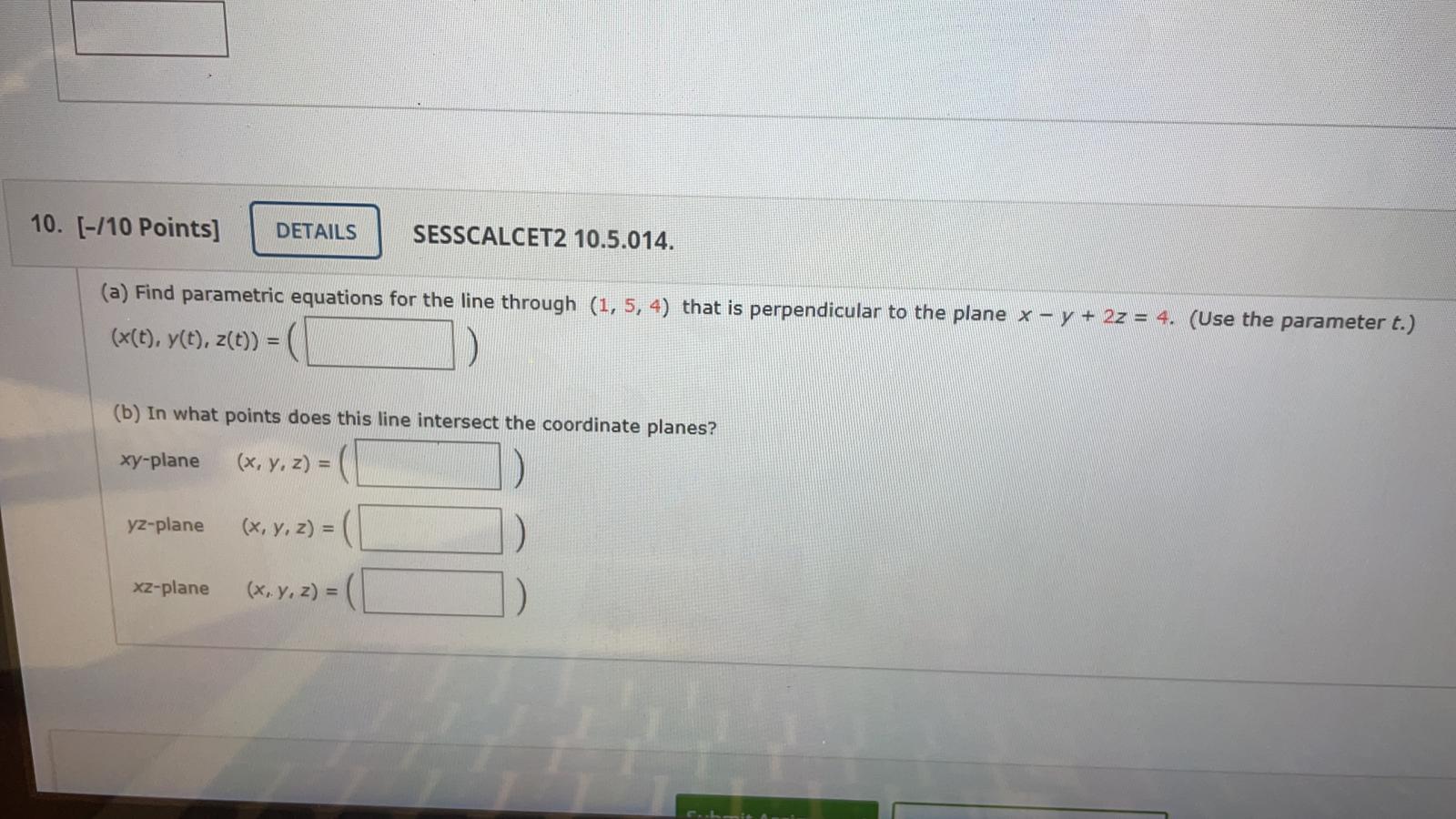 Solved Please solve Calculus III Problem #10 and underline | Chegg.com
