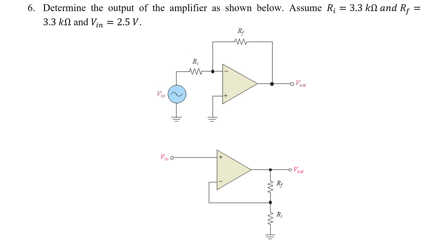 Solved 5. Solve The Following Circuit: Differential Gain, | Chegg.com