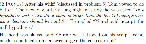 Solved (2 PoInts) After his whiff (discussed in problem 6) | Chegg.com