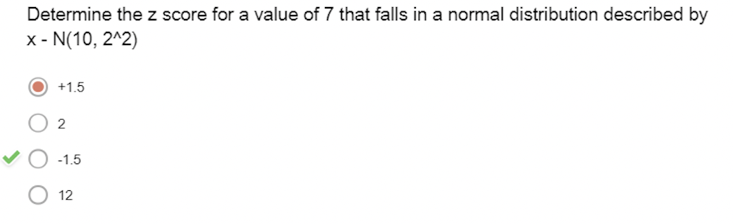 Solved Determine the z score for a value of 7 that falls in | Chegg.com