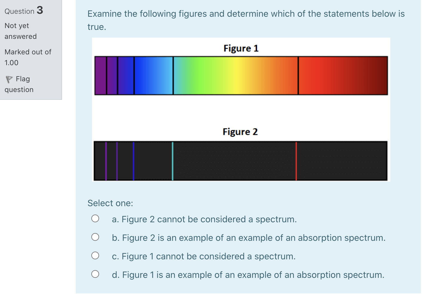 Solved: Question 1 The Emission Spectra Shown Below Were O... | Chegg.com