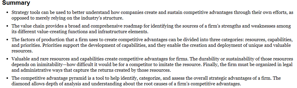 Solved Under the heading Strategic Analysis, describe and | Chegg.com