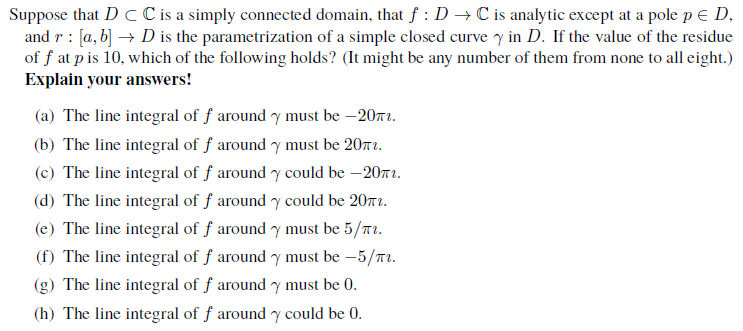 Solved Suppose that D C C is a simply connected domain, that | Chegg.com