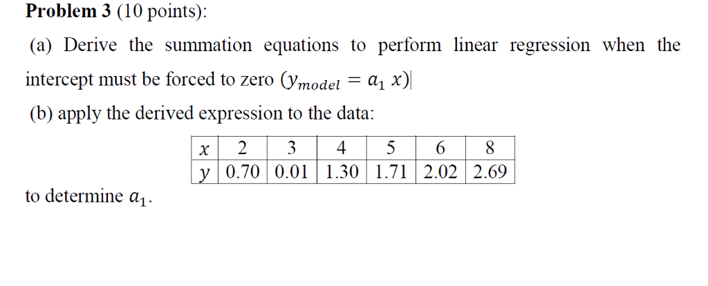 Solved (a) Derive the summation equations to perform linear | Chegg.com
