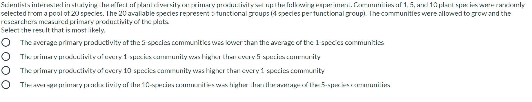 Solved Scientists interested in studying the effect of plant | Chegg.com