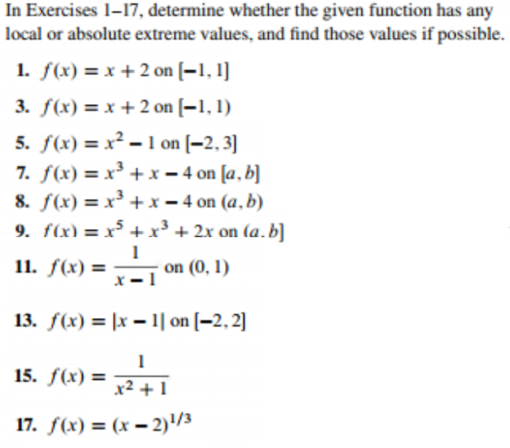 Solved In Exercises 1-17, determine whether the given | Chegg.com