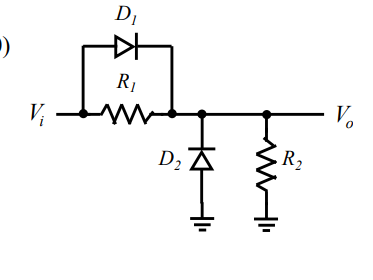 Solved Plot the transfer characteristic (Vi vs. Vo ) of the | Chegg.com