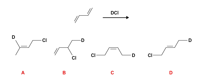 Solved Which of the following is not a possible product of | Chegg.com