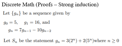Solved Prove the statement is true using STRONG | Chegg.com