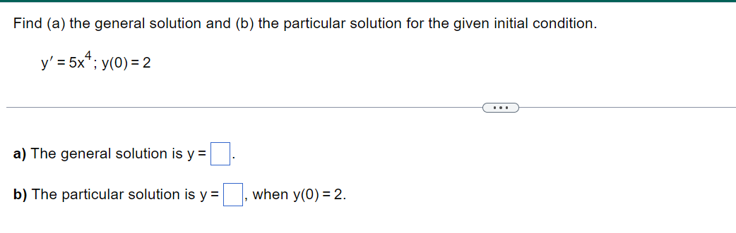 Solved Find (a) The General Solution And (b) The Particular | Chegg.com