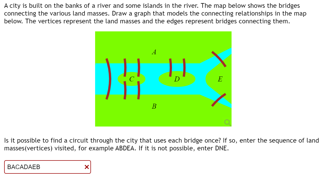 Solved A city is built on the banks of a river and some
