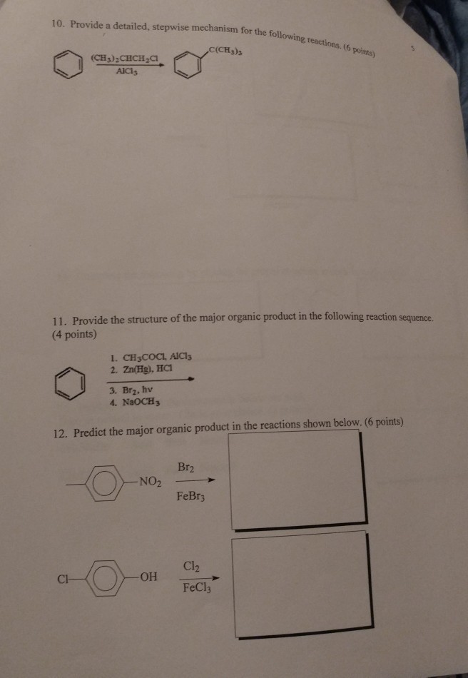Solved 10. Provide a detailed, stepwise mechanism for the | Chegg.com