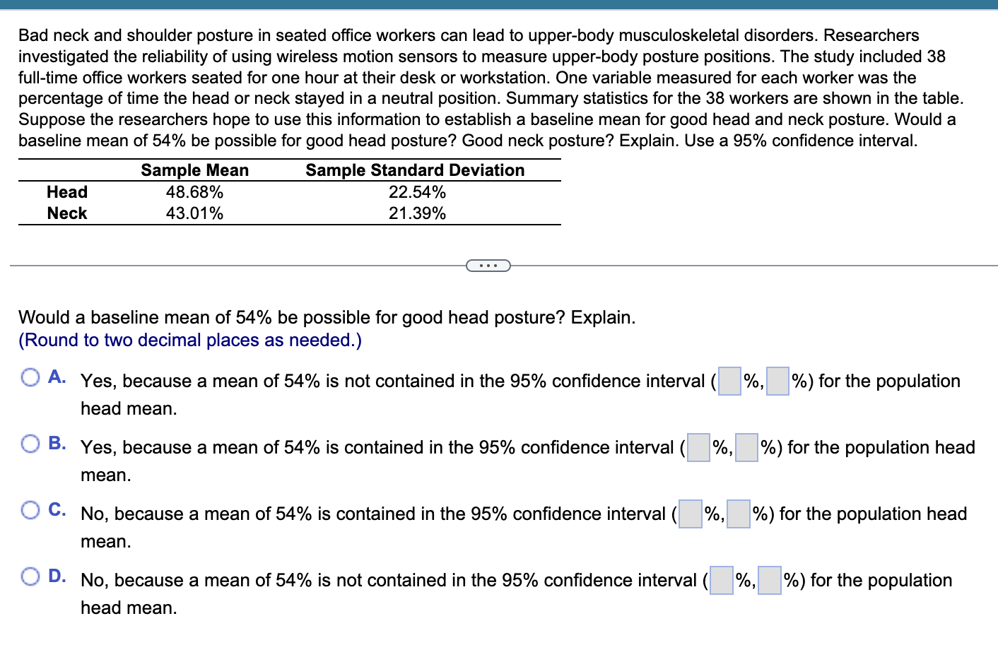 Solved To measure the trunk orientation of a seated subject