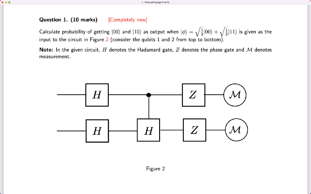 > Final.pdf (page 2 of 3) Question 1. (10 marks) | Chegg.com