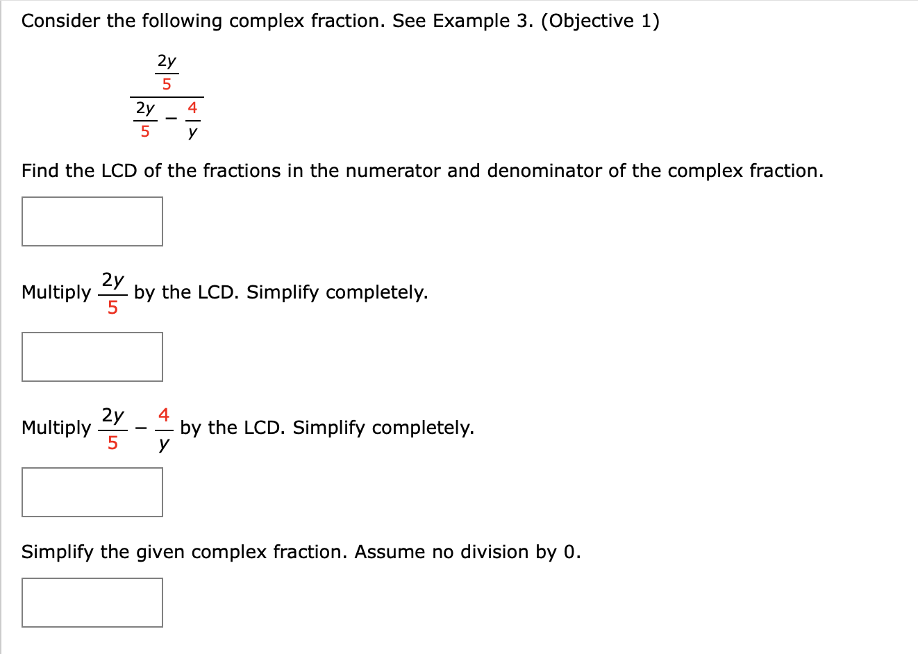 Solved Consider The Following Complex Fraction See Examp Chegg Com