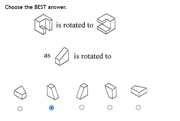 Solved Choose The BEST Answer. Is Rotated To As Is Rotated | Chegg.com