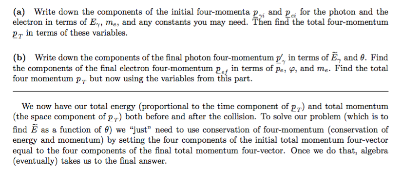 Solved Problem 5.3 - Compton Scattering In Compton | Chegg.com