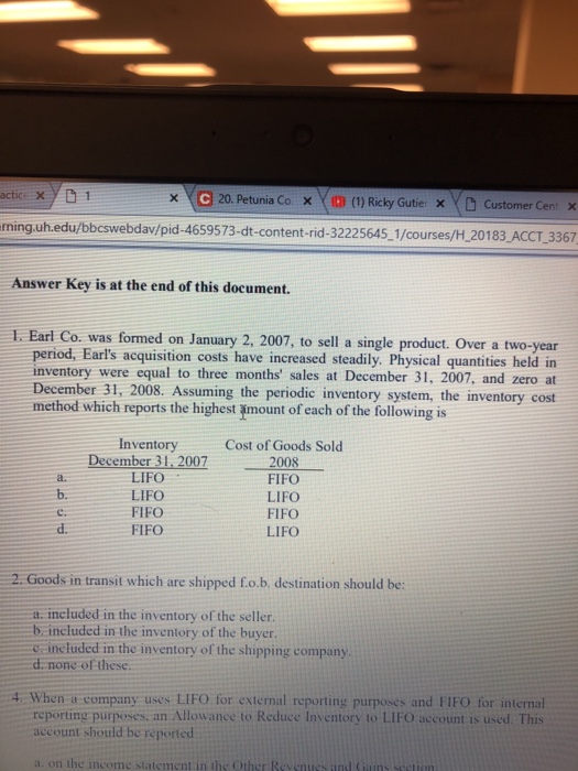 Solved Can someone explain why #1 is C? Like a thorough | Chegg.com