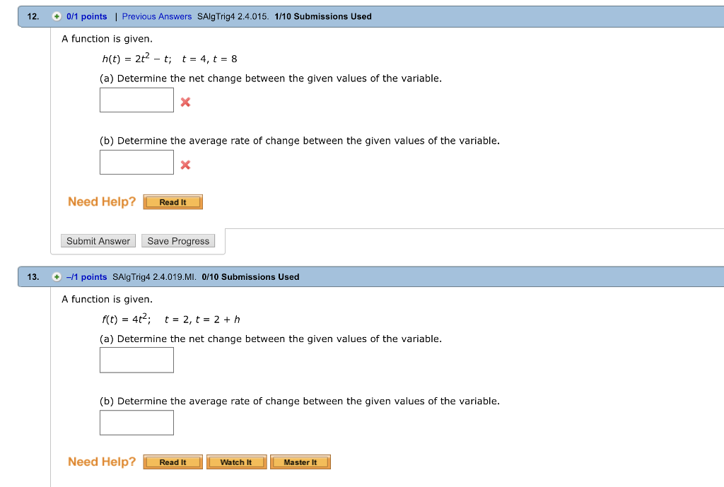 Solved I need help with both! | Chegg.com
