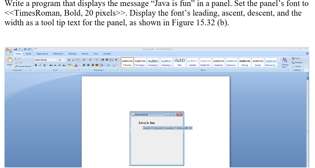 Solved Write a program that displays the message 
