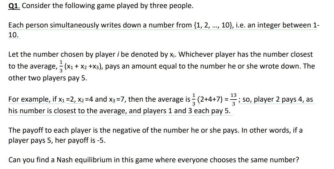 Solved Q1. Consider the following game played by three | Chegg.com