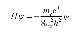 ground state of hydrogen atom formula