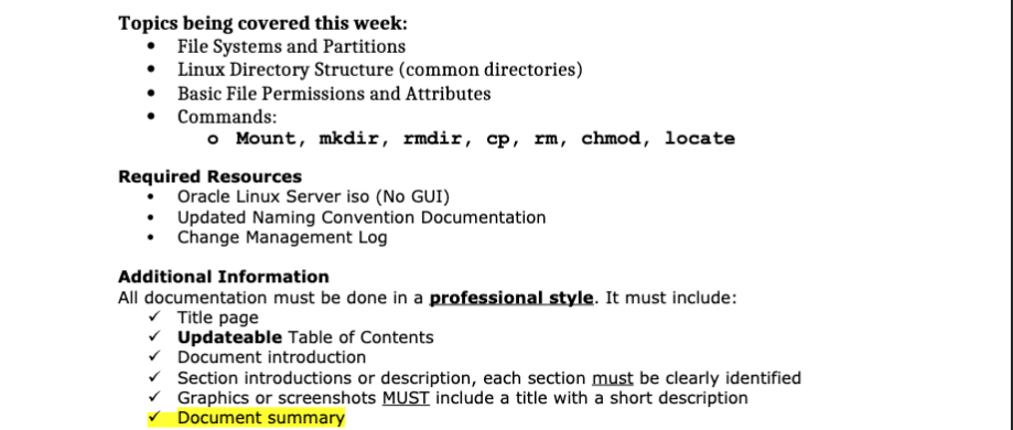 Topics being covered this week: • File Systems and | Chegg.com