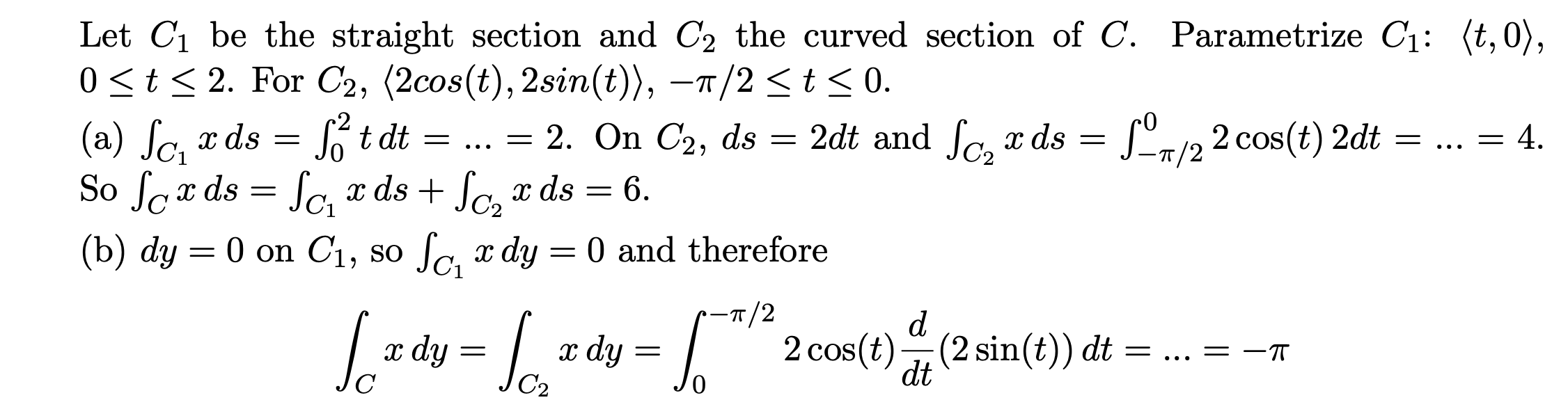 Solved 2 15 Points Let C Be The Curve Consisting Of A 4149