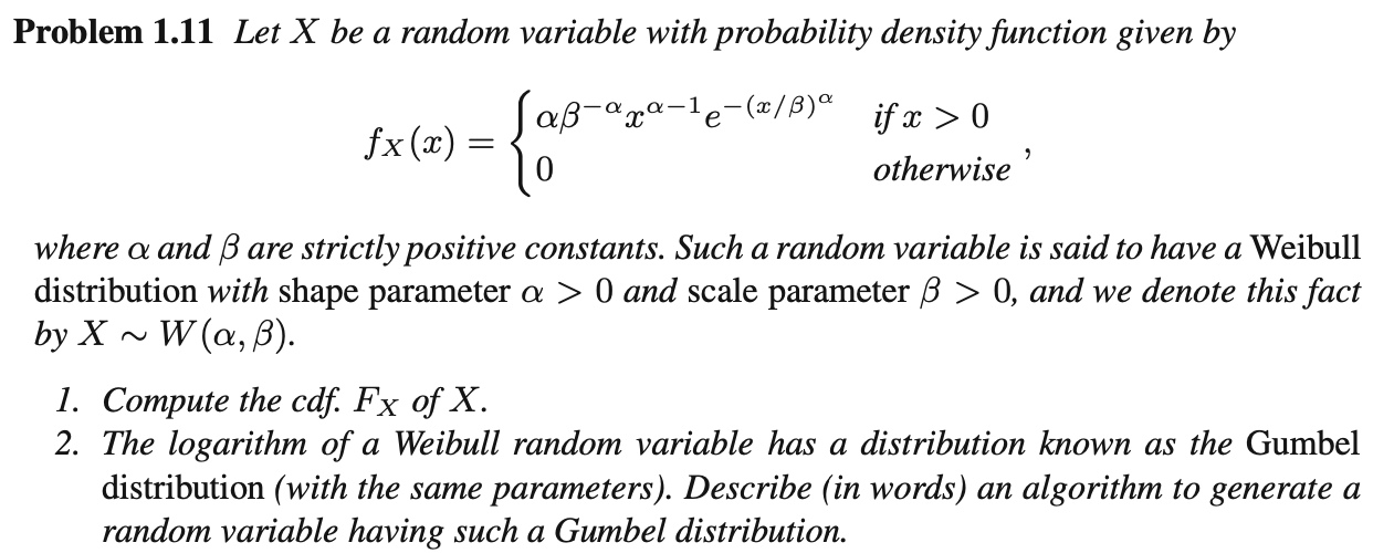 Solved Problem 1.11 Let X be a random variable with | Chegg.com