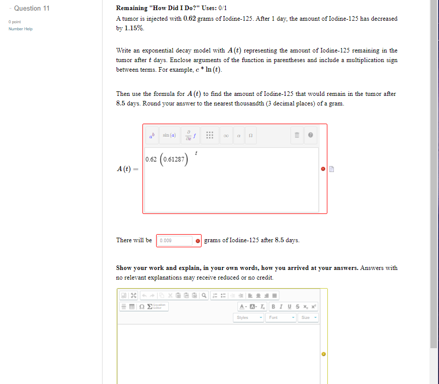 Solved I have been working on this forever and I can't | Chegg.com