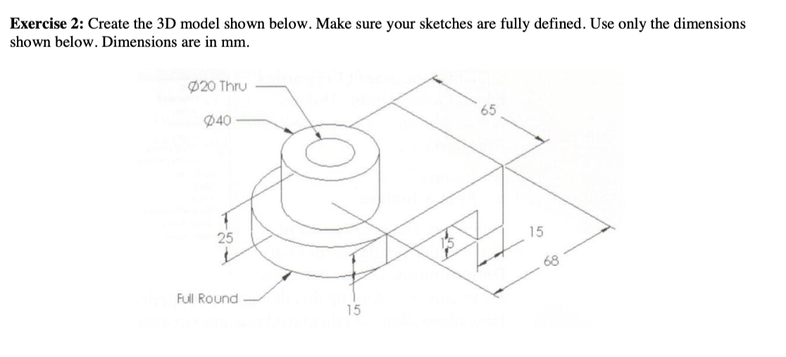 Solved Use SolidWorks to the problem please, and explain | Chegg.com