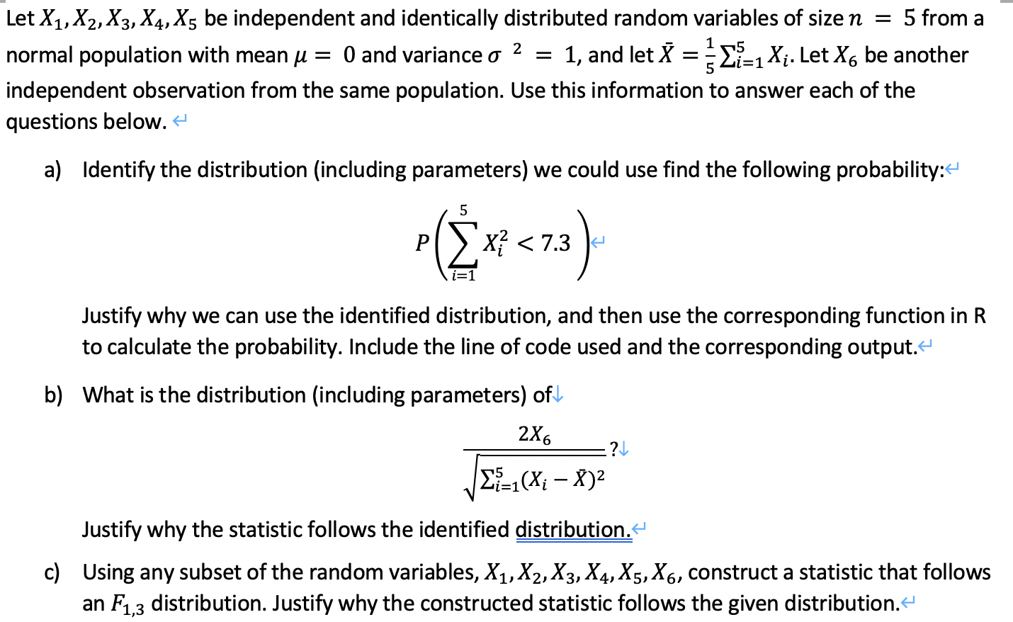 Solved 2 1 Let X1 X2 X3 X4 X Be Independent And