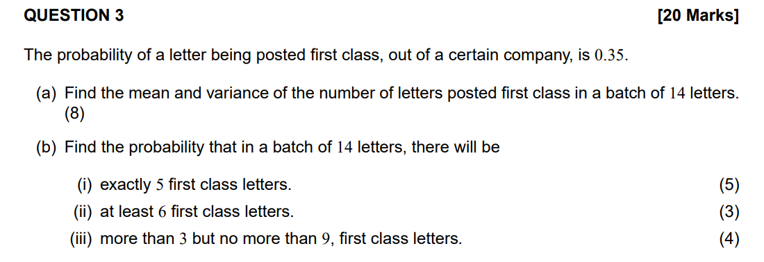 application letters probability problem