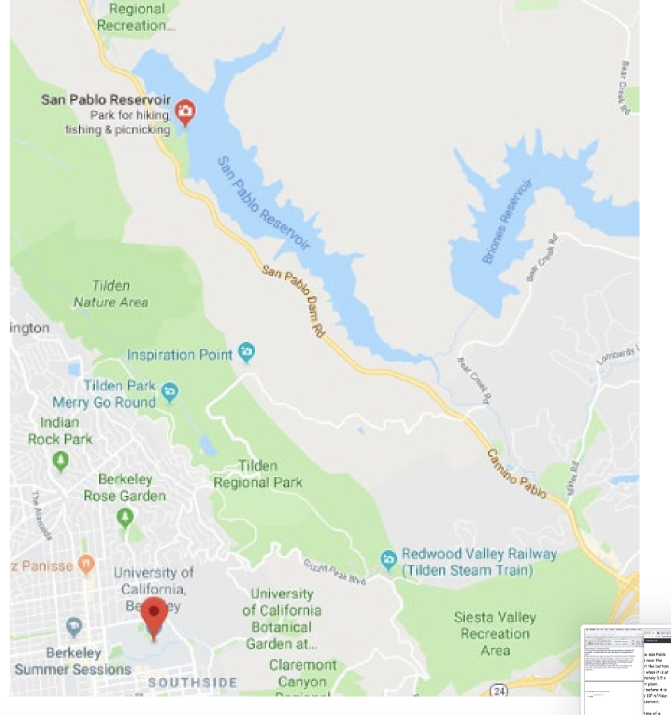 San Pablo Reservoir Fishing Map San Pablo Reservoir And Material Balance. The San | Chegg.com